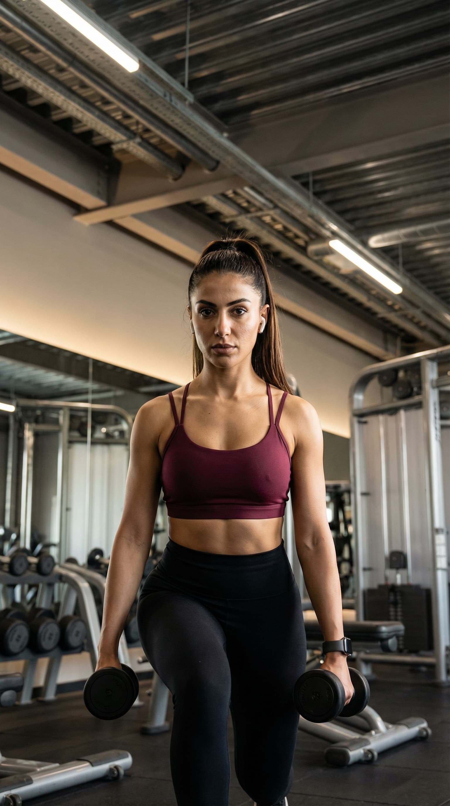 Fitness Influencer at Modern Gym