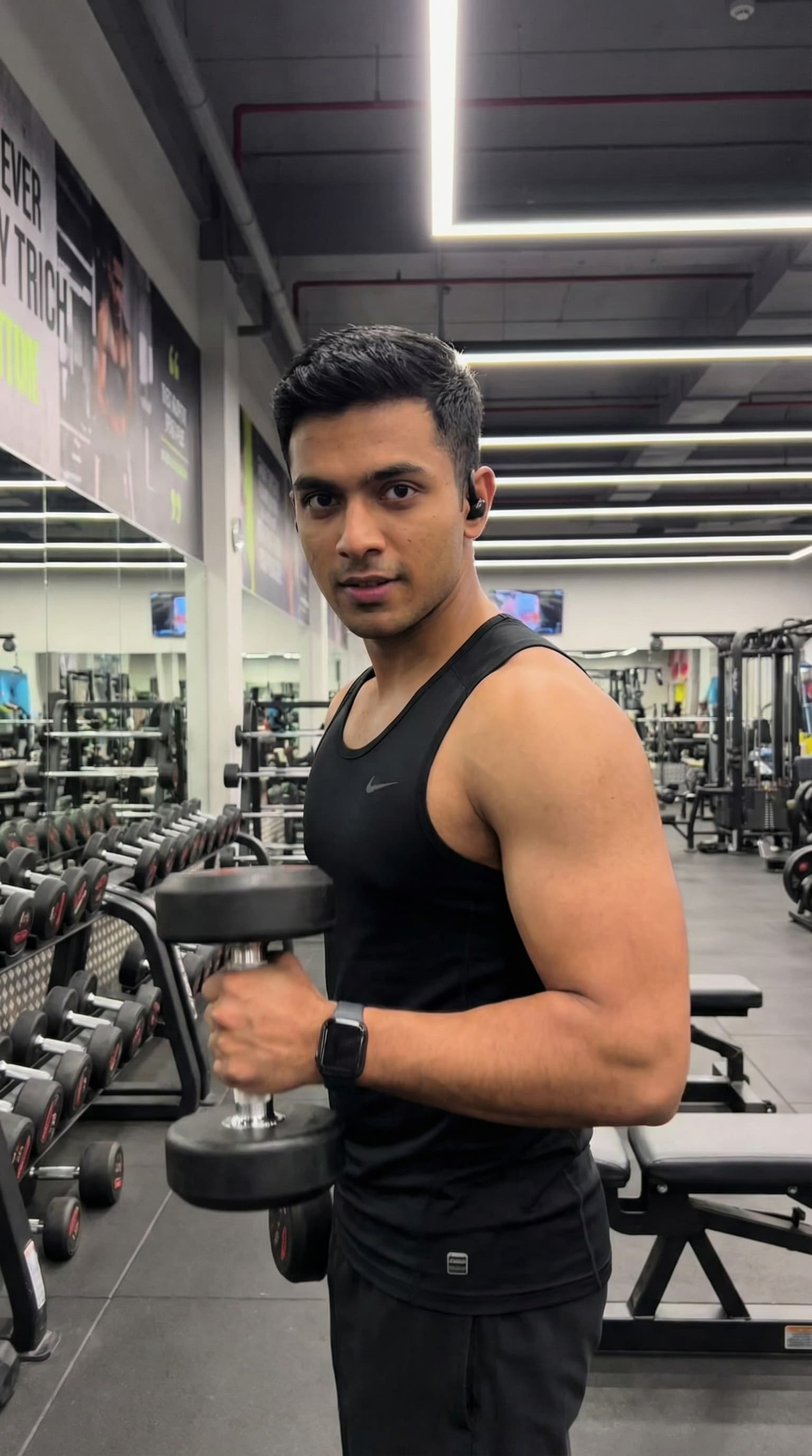 Fitness Influencer at Modern Gym