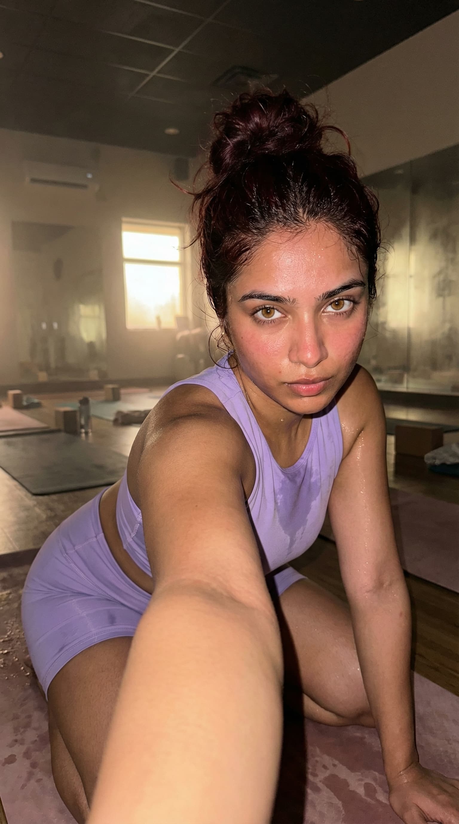 Yoga Influencer Post-Flow Selfie