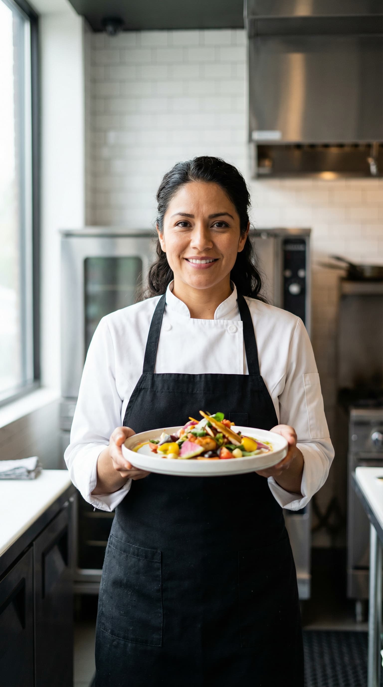 Restaurant Owner in Modern Kitchen