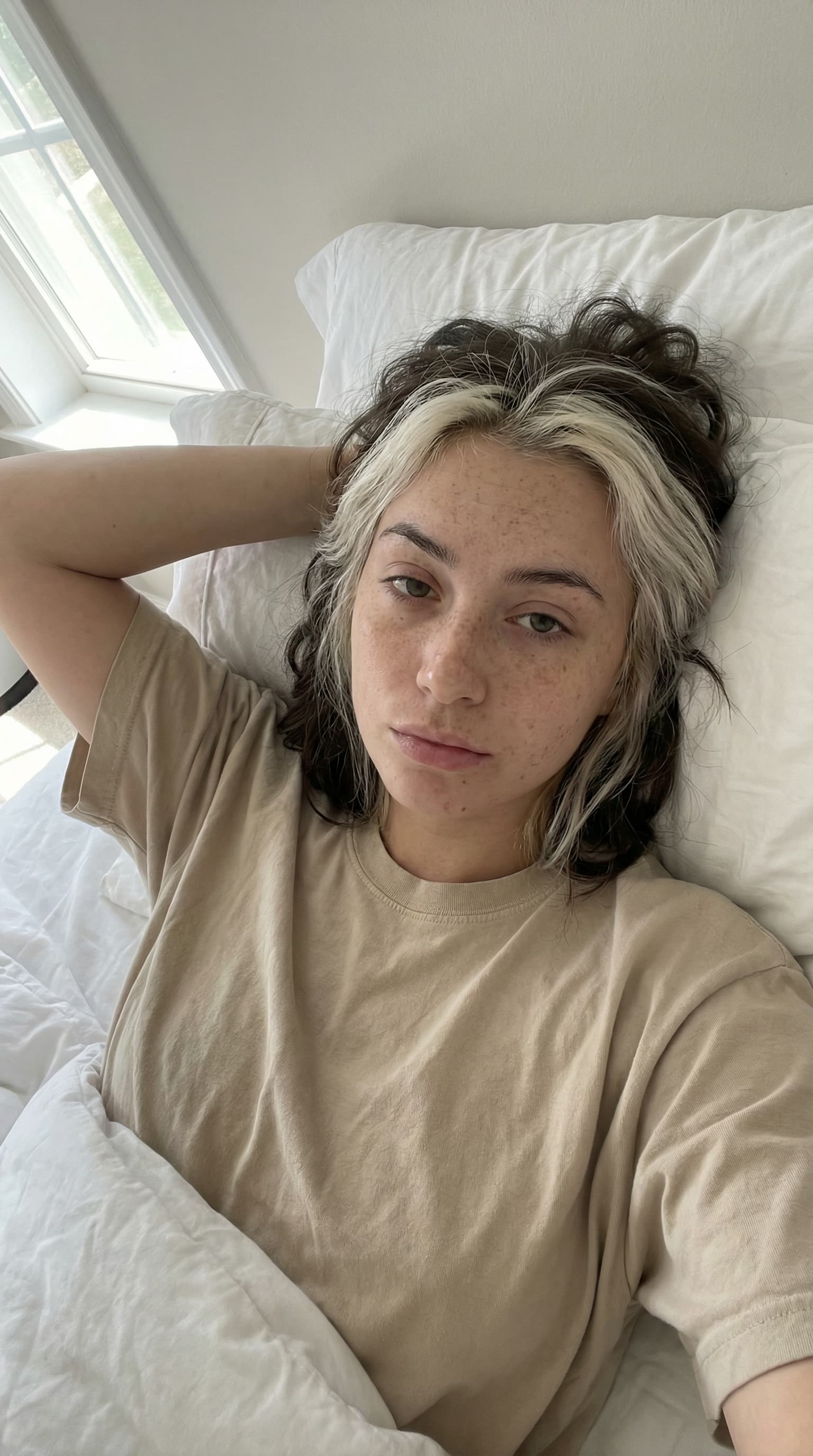 Morning Selfie in Cozy Bedroom