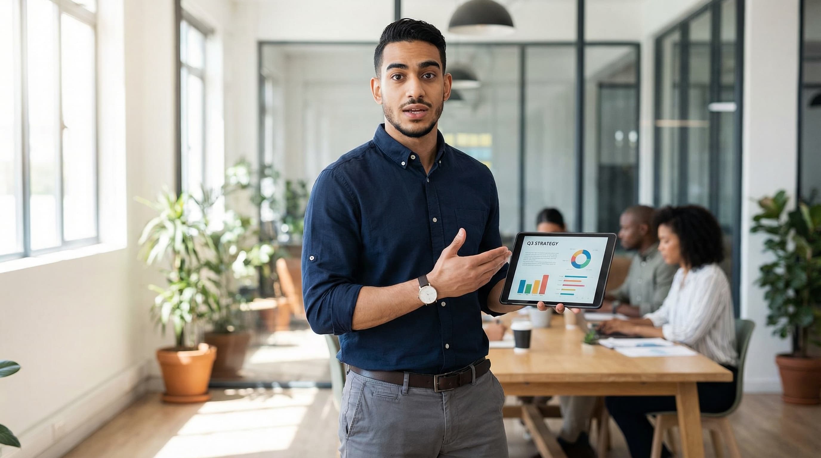 Tech Entrepreneur in Co-Working Space