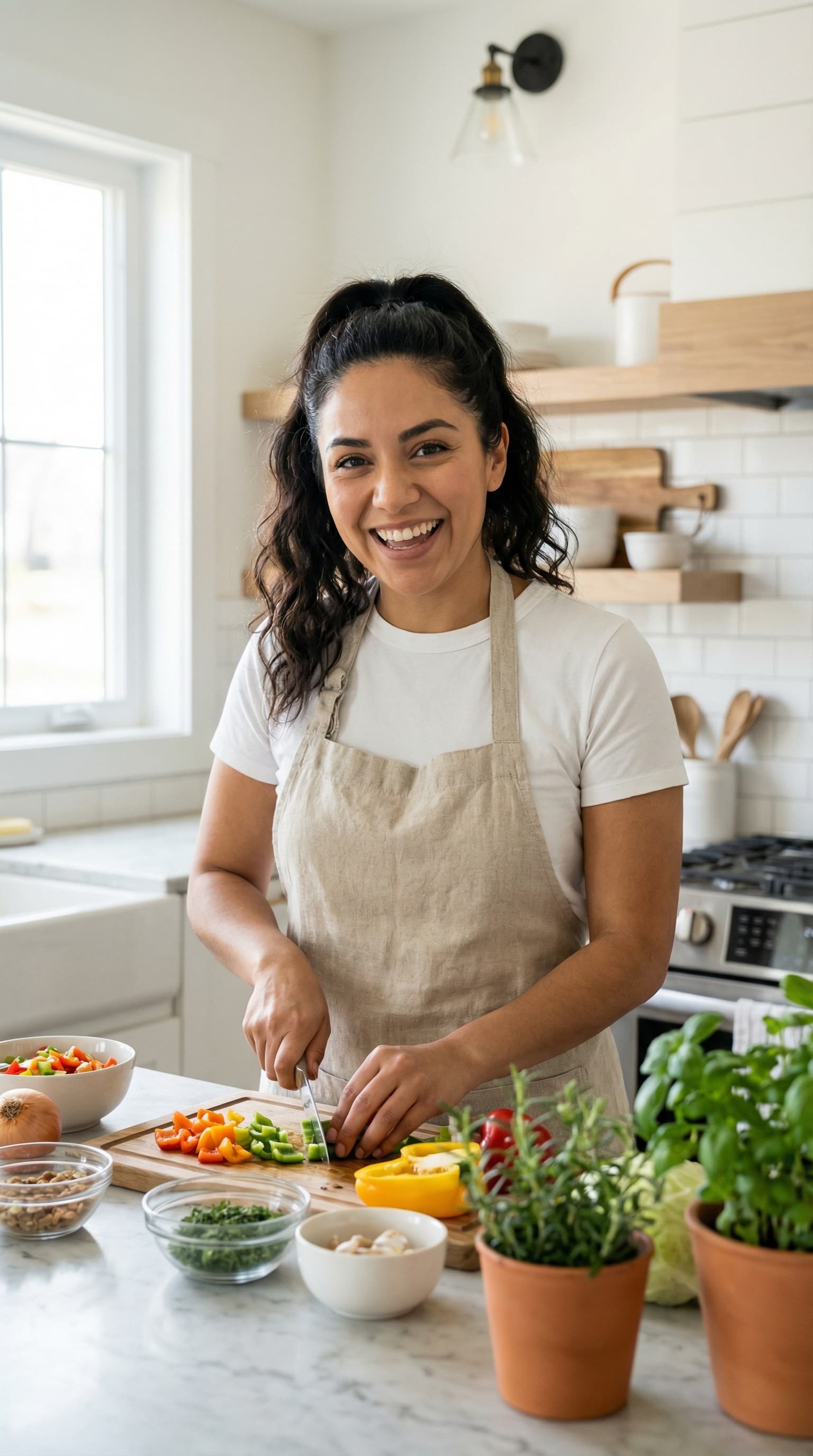 Food Creator in Modern Farmhouse Kitchen