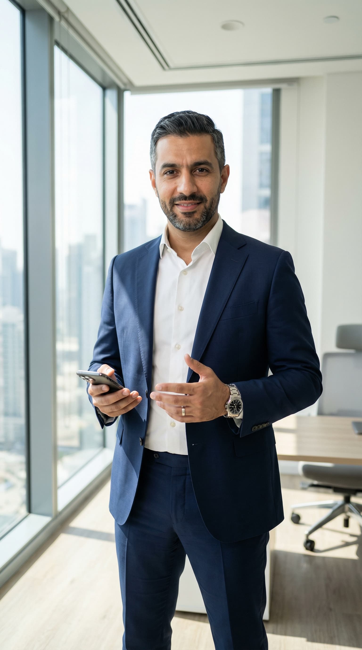 Business Executive in Modern Office